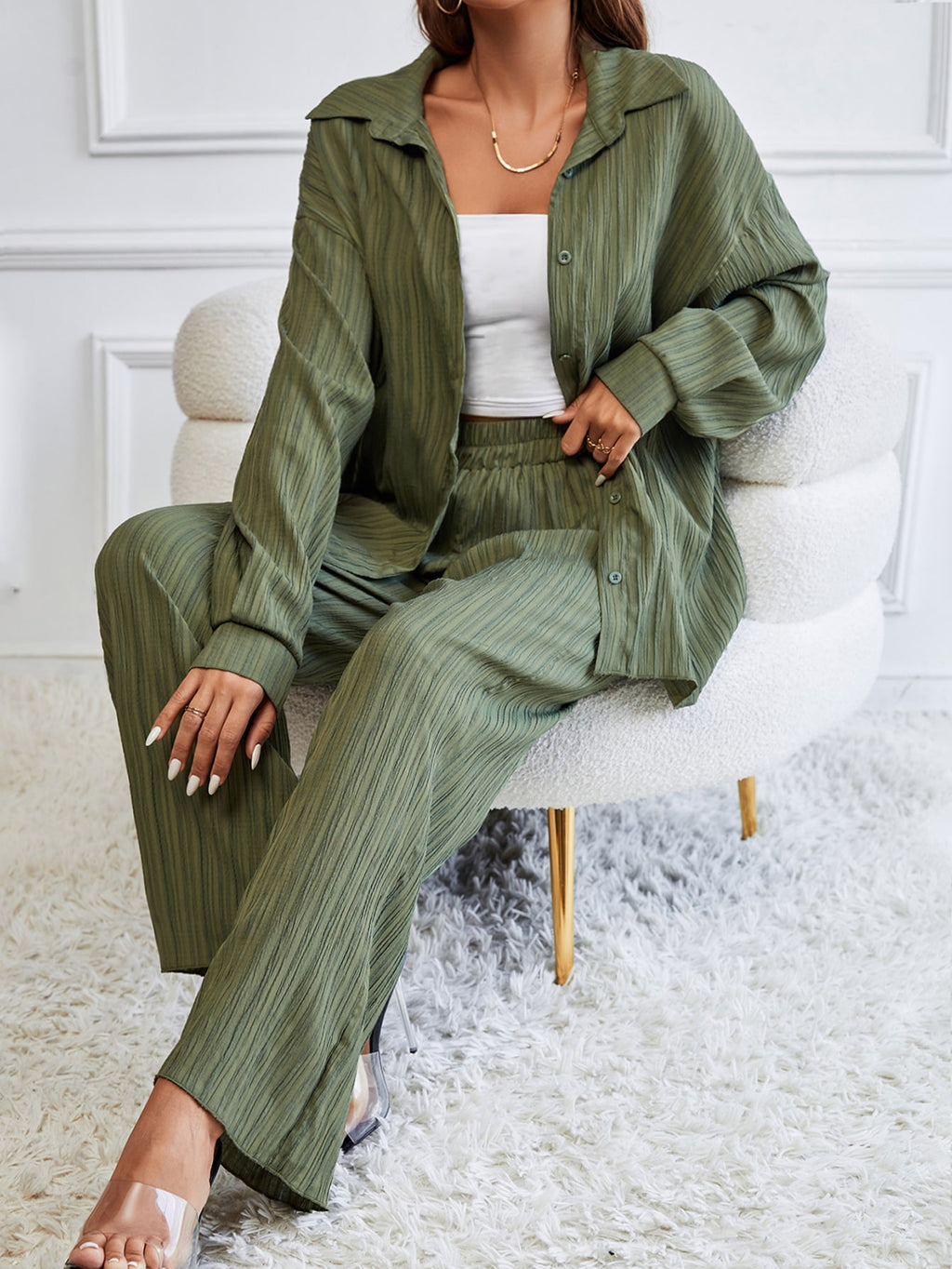 Drop Shoulder Shirt & Pants