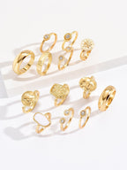 13pcs Rhinestone Decor Ring