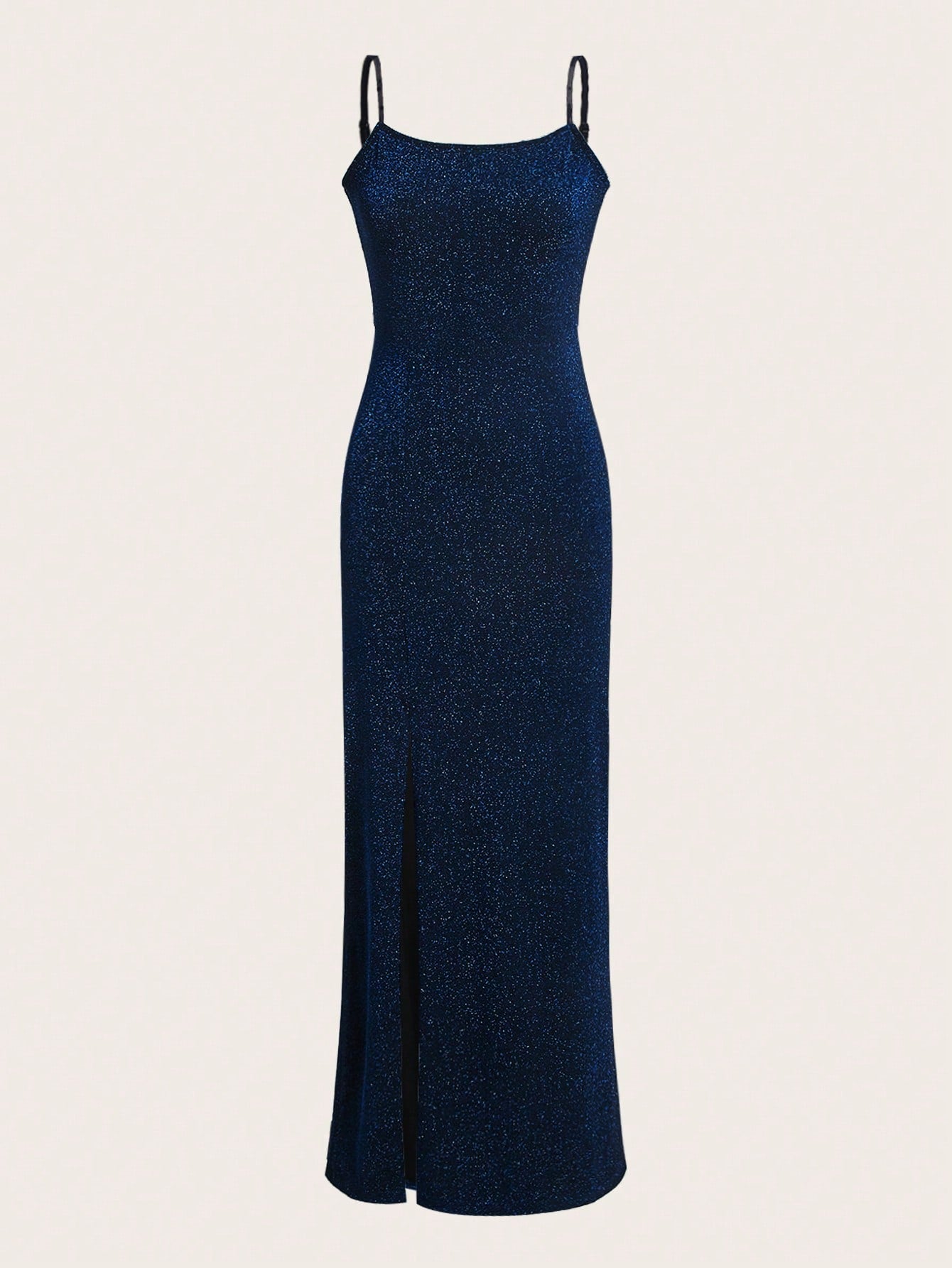 Bella Split Thigh Glitter Cami Dress