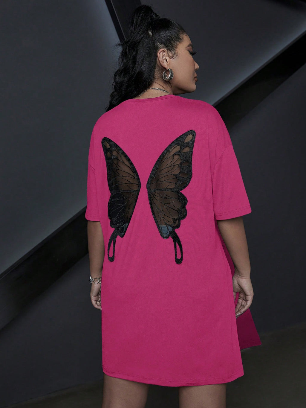 Butterfly Split Hem Tee