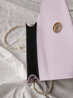 Beaded Chevron Square Bag