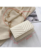 Beaded Chevron Square Bag