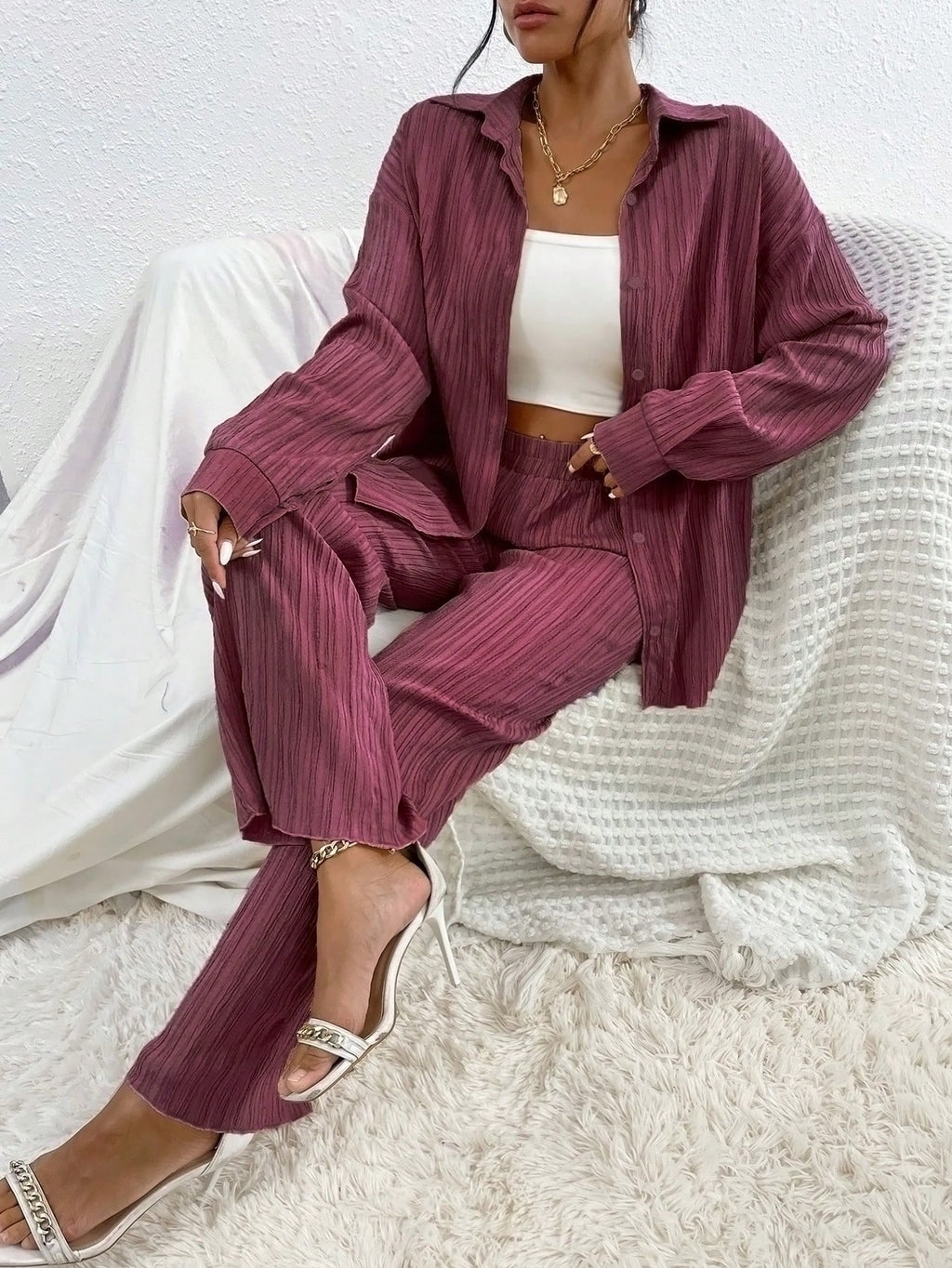 Drop Shoulder Shirt & Pants